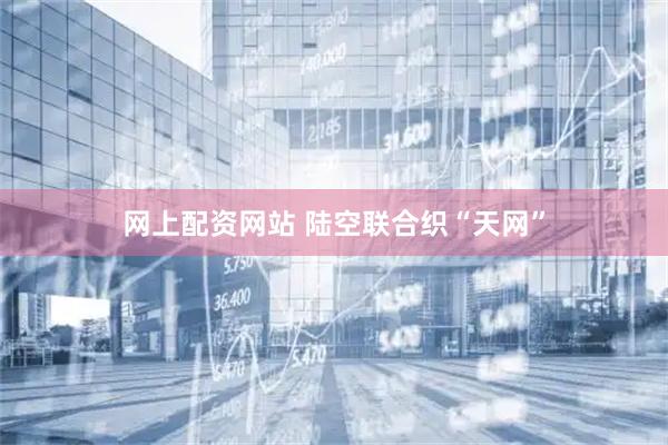 网上配资网站 陆空联合织“天网”